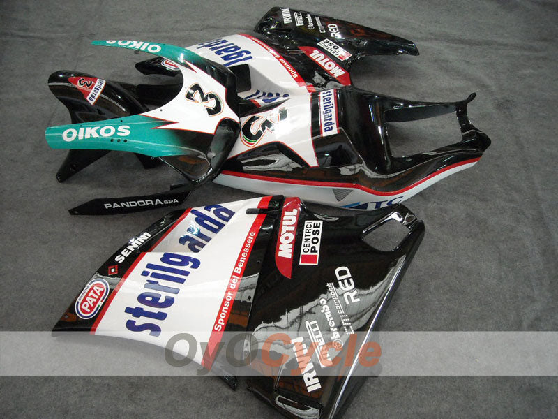 Injection Fairing kit for 02-04 Ducati 998 - White, Black - Sterilgarda #OYO87902308