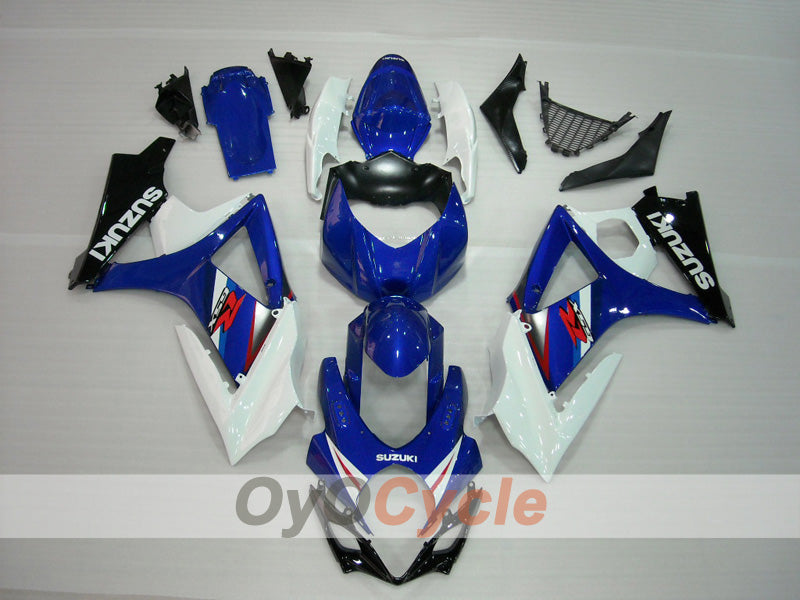 Injection Fairing kit for 07-08 GSX R1000 - Blue, White - Factory Style #OYO87902890 Main image