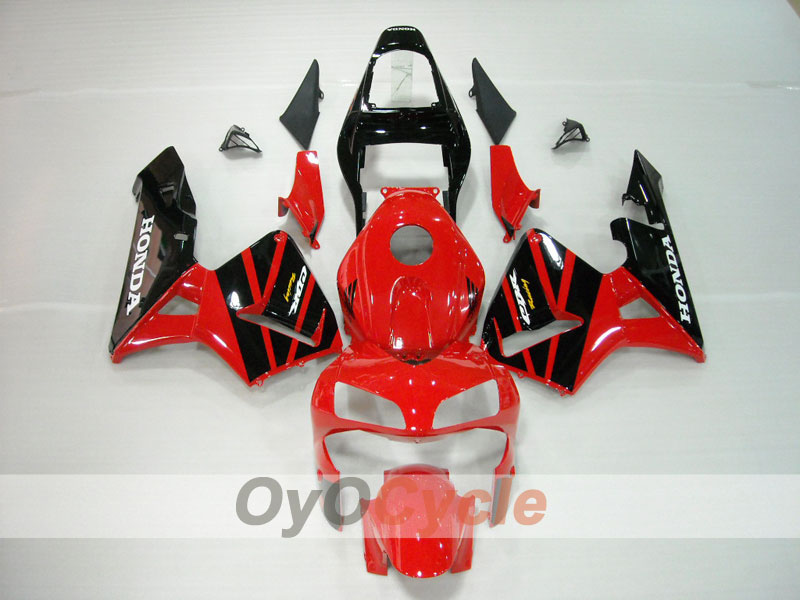 Injection Fairing kit for 03-04 CBR600RR - Red, Black - Factory Style #OYO87902547 Main image