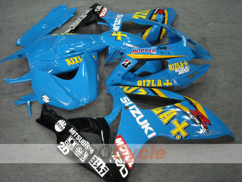 Injection Fairing kit for 06-07 GSX R600 - Yellow, Blue - MOTUL, Rizla+ #OYO87901598 Secondary image