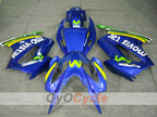 Injection Fairing kit for 02-13 VFR800 - Yellow, Blue - Movistar #OYO87902837