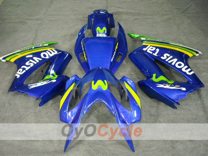 Injection Fairing kit for 02-13 VFR800 - Yellow, Blue - Movistar #OYO87902837