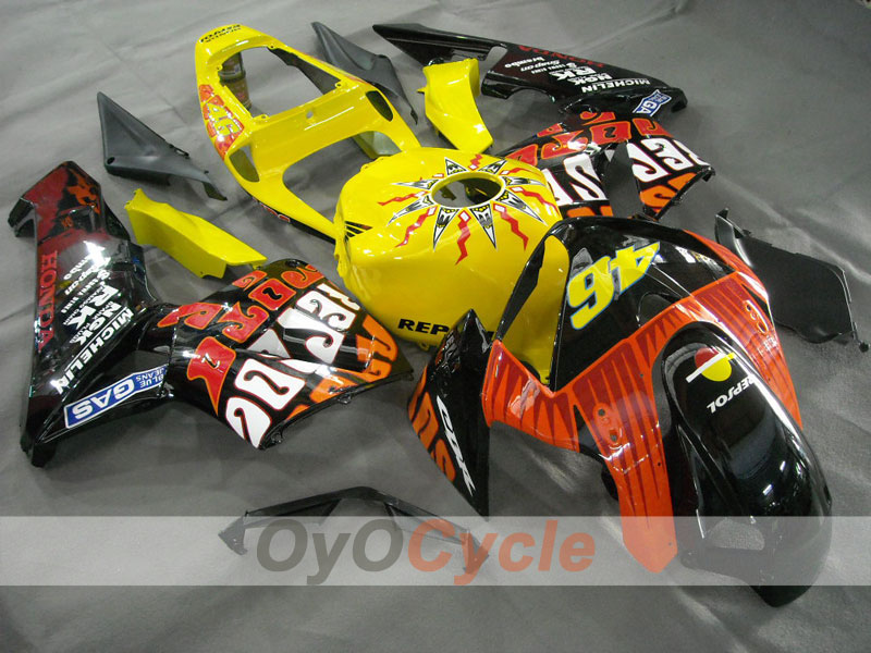 Injection Fairing kit for 05-06 CBR600RR - Yellow, Blue - MICHELIN, RK, Repsol #OYO87900330