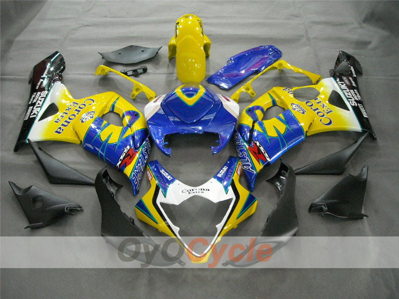 Injection Fairing kit for 05-06 GSX R1000 - Yellow, Blue - Corona #OYO87901939 Main image
