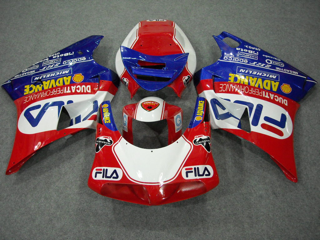 Injection Fairing kit for 94-02 Ducati 748 - Red, Blue - FILA #OYO87902061