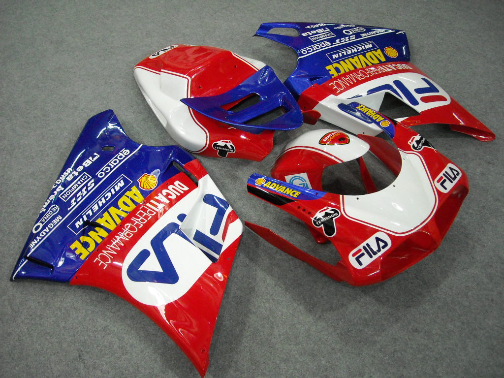 Injection Fairing kit for 94-02 Ducati 748 - Red, Blue - FILA #OYO87902061