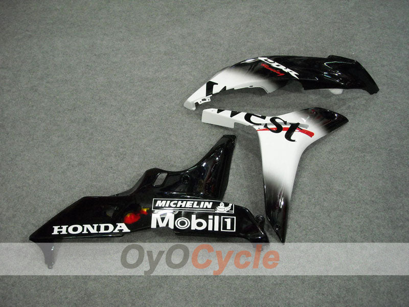 Injection Fairing kit for 07-08 CBR600RR - White, Black - West #OYO87900440