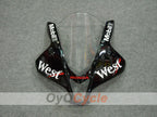 Injection Fairing kit for 07-08 CBR600RR - White, Black - West #OYO87900440