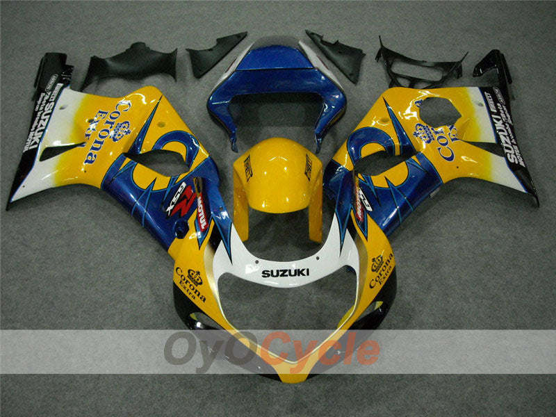 Injection Fairing kit for 00-02 GSX R1000 - Yellow, Blue - Corona #OYO87901709