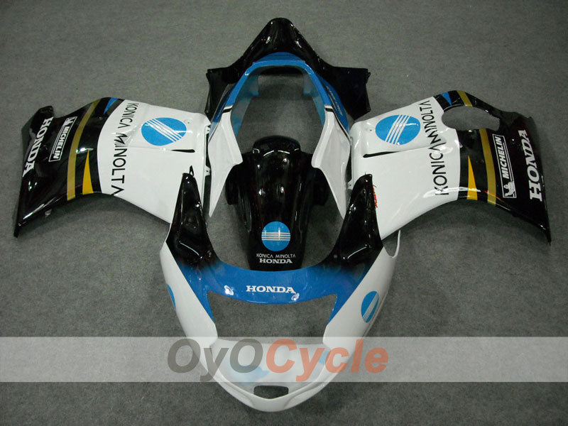 Injection Fairing kit for 96-07 CBR1100XX - White, Black - Konica Minolta, MICHELIN #OYO87902840