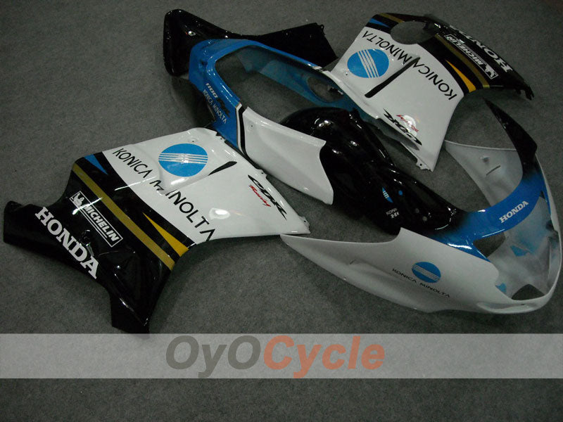 Injection Fairing kit for 96-07 CBR1100XX - White, Black - Konica Minolta, MICHELIN #OYO87902840 Main image