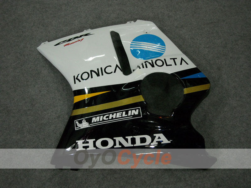 Injection Fairing kit for 96-07 CBR1100XX - White, Black - Konica Minolta, MICHELIN #OYO87902840