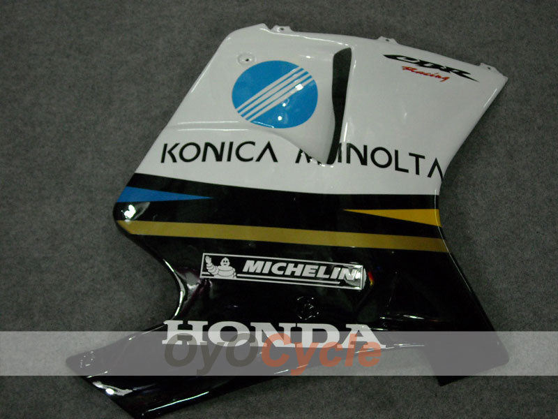 Injection Fairing kit for 96-07 CBR1100XX - White, Black - Konica Minolta, MICHELIN #OYO87902840