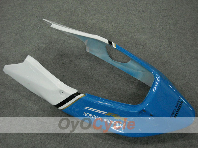 Injection Fairing kit for 96-07 CBR1100XX - White, Black - Konica Minolta, MICHELIN #OYO87902840