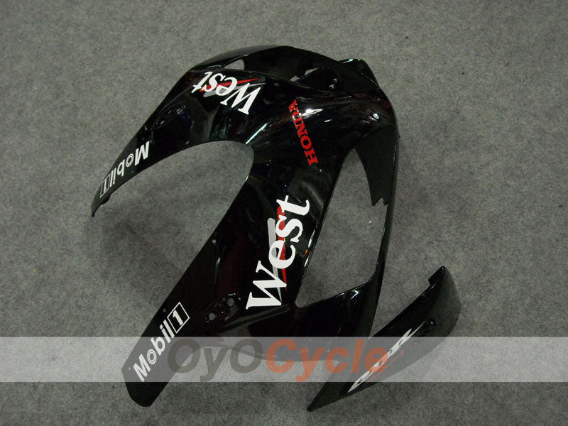 Injection Fairing kit for 03-04 CBR600RR - White, Black - West #OYO87902557
