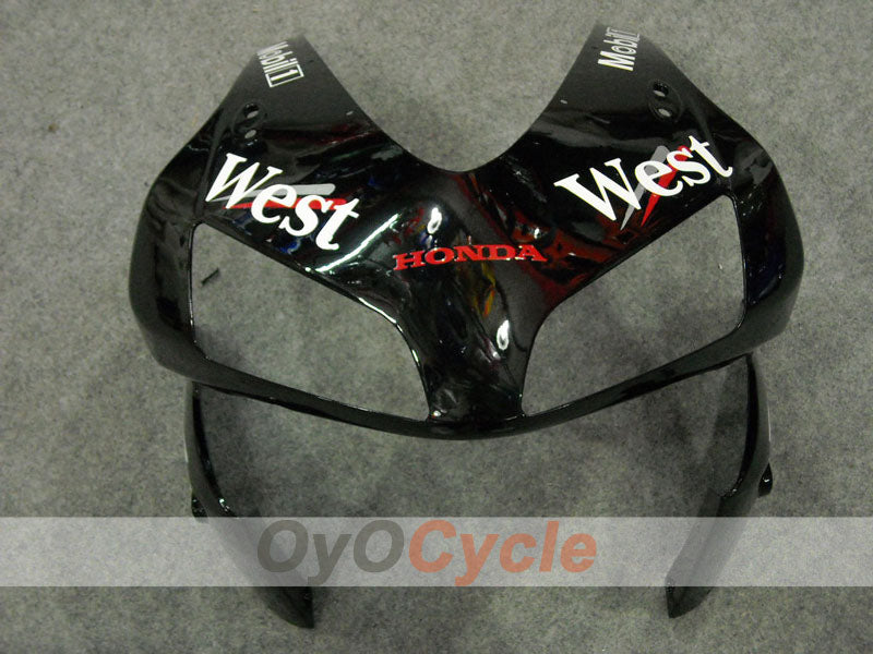 Injection Fairing kit for 03-04 CBR600RR - White, Black - West #OYO87902557