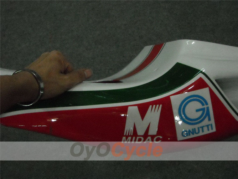 Injection Fairing kit for 02-04 Ducati 998 - Red, White - INFO STRADA #OYO87902295