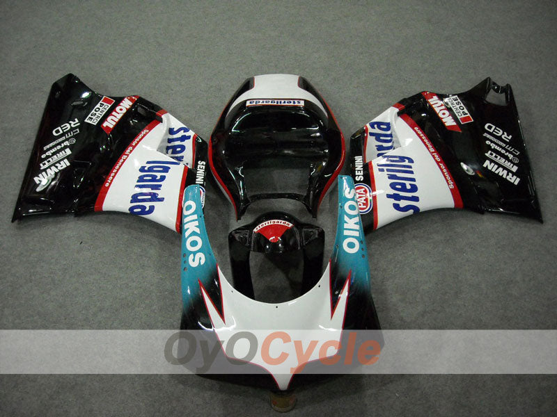Injection Fairing kit for 02-04 Ducati 998 - White, Black - Sterilgarda #OYO87902307