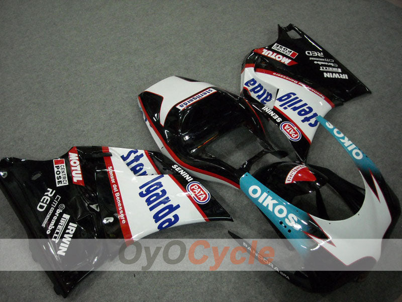 Injection Fairing kit for 94-02 Ducati 748 - White, Black - Sterilgarda #OYO87902077