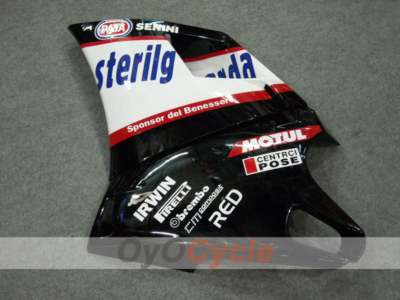 Injection Fairing kit for 94-02 Ducati 748 - White, Black - Sterilgarda #OYO87902077