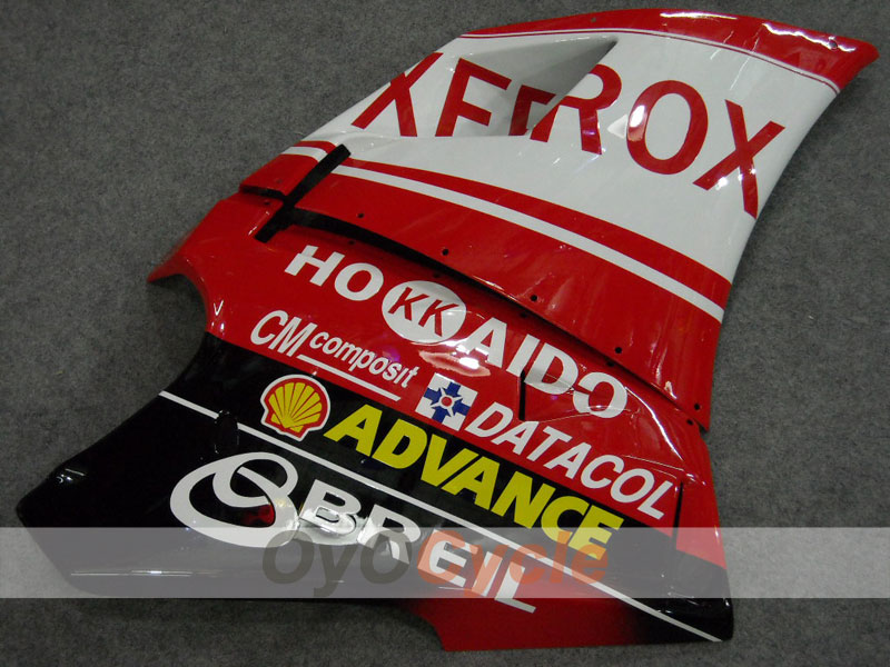 Injection Fairing kit for 02-04 Ducati 998 - Red, White - Xerox #OYO87902312