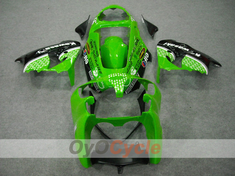 Fairing kit for 00-01 NINJA ZX-9R - Green, Black - Nakano #OYO87903033 Secondary image