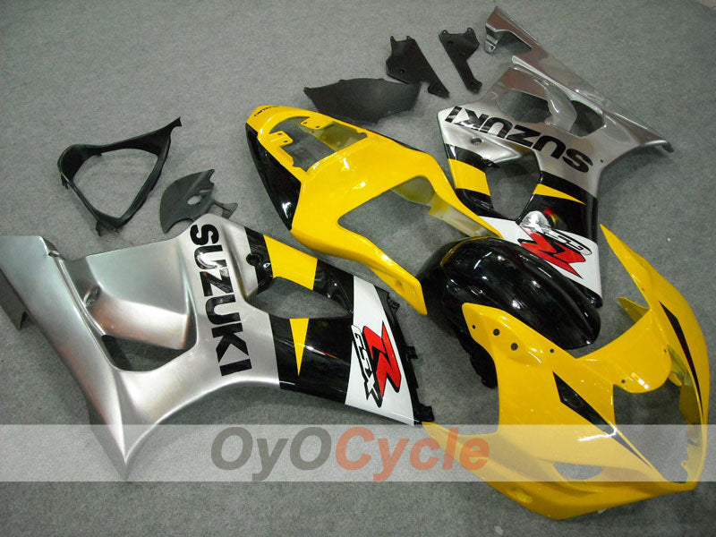 Injection Fairing kit for 04-05 GSX R750 - Yellow, Silver - Factory Style #OYO87901171