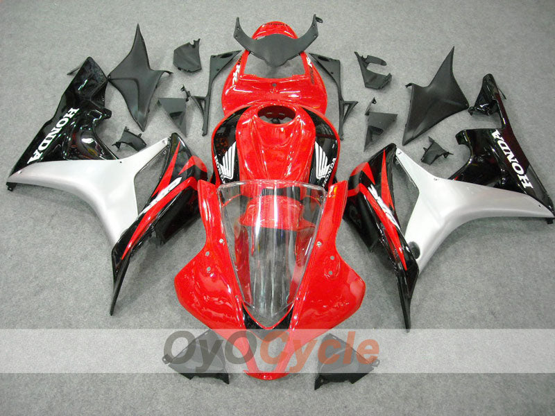 Injection Fairing kit for 07-08 CBR600RR - Red, Black - Factory Style #OYO87900387 Main image