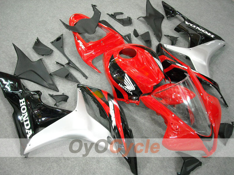 Injection Fairing kit for 07-08 CBR600RR - Red, Black - Factory Style #OYO87900387