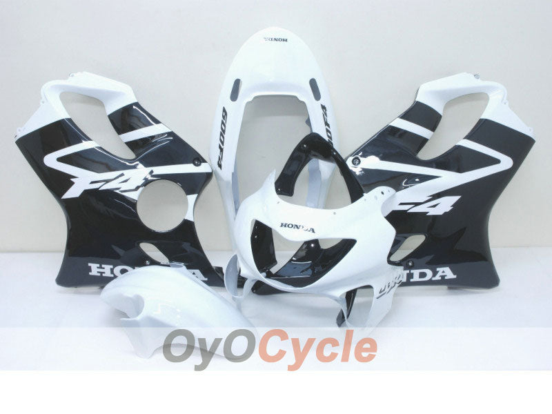 Injection Fairing kit for 99-00 CBR600F4 - White, Black - Factory Style #OYO87900136