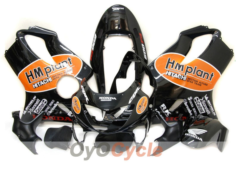 Injection Fairing kit for 99-00 CBR600F4 - Black - Castrol #OYO87900113
