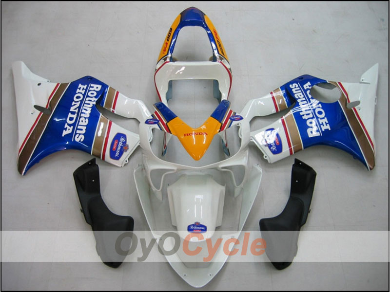 Injection Fairing kit for 01-03 CBR600F4i - Blue, White - Rothmans #OYO87900192 Main image