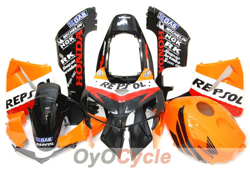Injection Fairing kit for 05-06 CBR600RR - Orange, Black - MICHELIN, RK, Repsol #OYO87900327