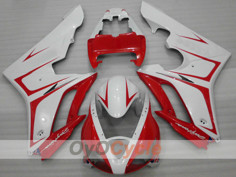 Injection Fairing kit for 06-08 Triumph Daytona 675 - Red, White - Factory Style #OYO87903150 Main image