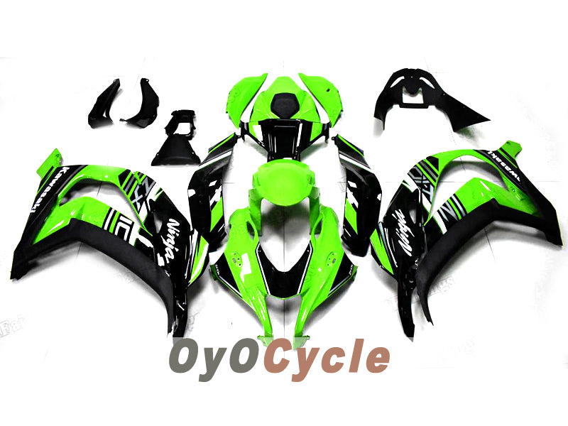Injection Fairing kit for 16-20 NINJA ZX-10R - Green, Black - Factory Style #OYO87914610