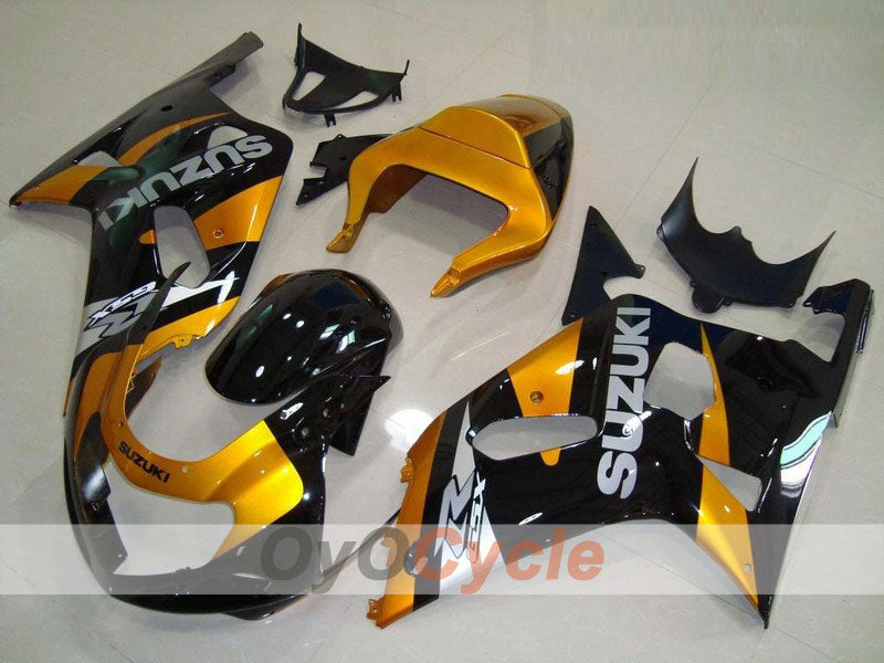 Injection Fairing kit for 01-03 GSX R600 - Yellow, Black - Factory Style #OYO87901088 Main image