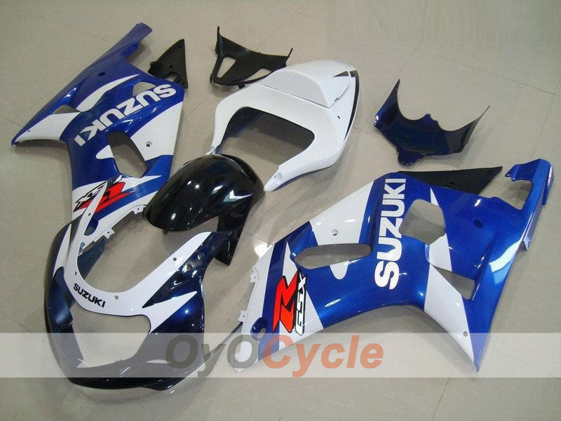 Injection Fairing kit for 00-03 GSX R750 - Blue, White - Factory Style #OYO87901095 Main image