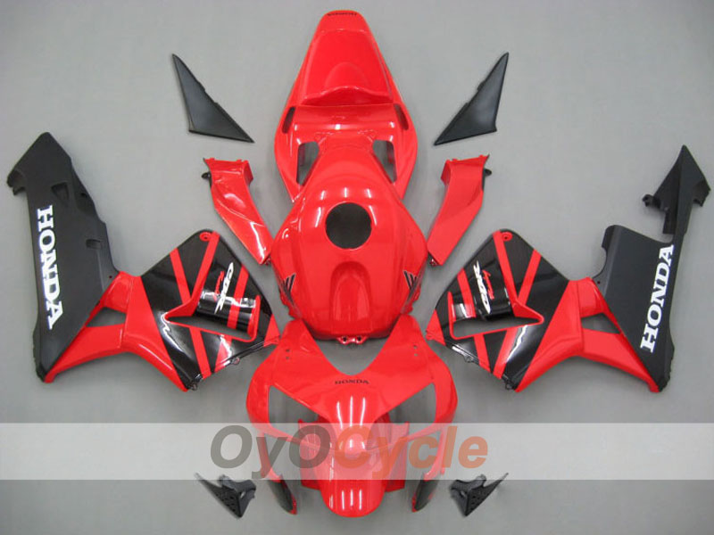 Injection Fairing kit for 03-04 CBR600RR - Red, Black - Factory Style #OYO87902512 Main image