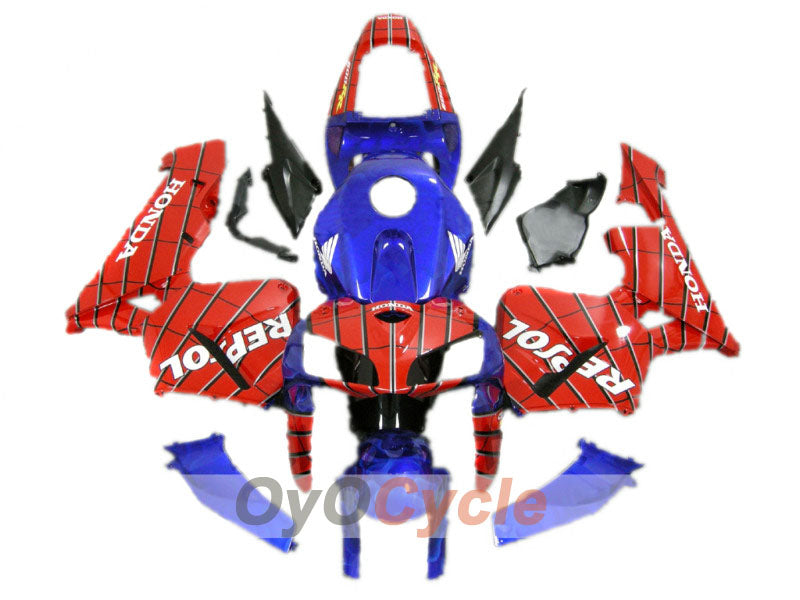 Injection Fairing kit for 05-06 CBR600RR - Red, Blue - Repsol #OYO87900328