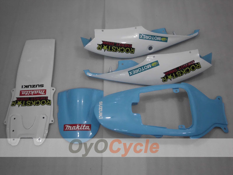 Injection Fairing kit for 06-07 GSX R600 - Blue, Black - DUNLOP #OYO87901466