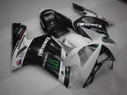 Injection Fairing kit for 03-04 NINJA ZX-6R - White, Black - Monster #OYO87901810