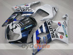 Injection Fairing kit for 00-02 GSX R1000 - Blue, White - DUNLOP #OYO87905213