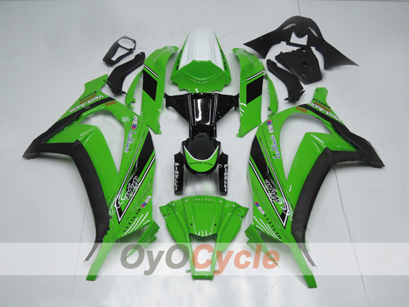 Injection Fairing kit for 11-15 NINJA ZX-10R - Green, Black - Factory Style #OYO87903127 Main image