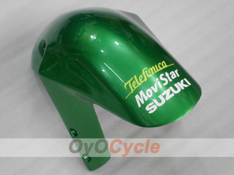Injection Fairing kit for 01-03 GSX R600 - Green - Movistar #OYO87905088