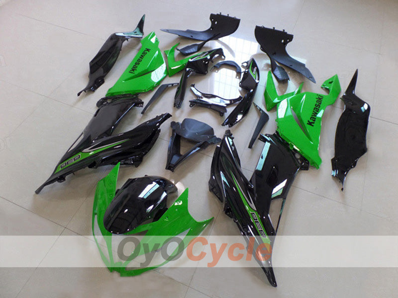 Injection Fairing kit for 13-18 NINJA ZX-6R - Green, Black - Factory Style #OYO87903157