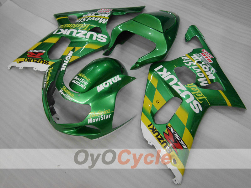 Injection Fairing kit for 00-03 GSX R750 - Green - MOTUL #OYO87905143 Secondary image