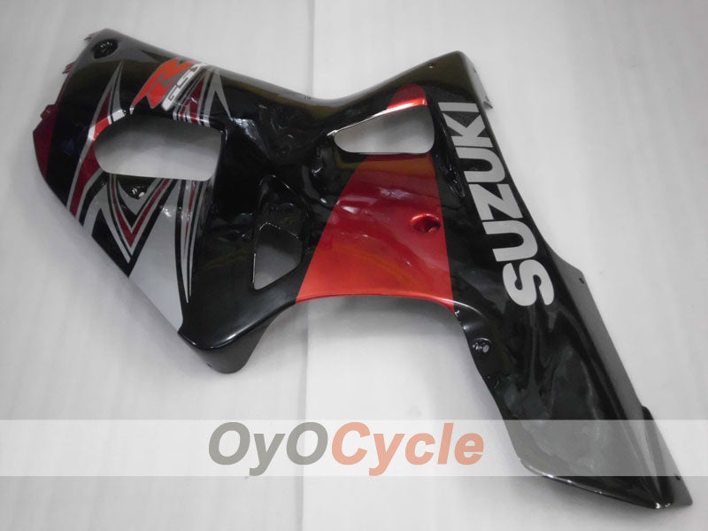 Injection Fairing kit for 00-03 GSX R750 - Red, Black - Factory Style #OYO87901071