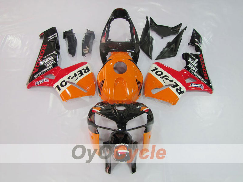 Injection Fairing kit for 05-06 CBR600RR - Orange, Black - MICHELIN, RK, Repsol #OYO87900331 Main image