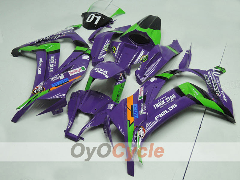 Injection Fairing kit for 11-15 NINJA ZX-10R - Green, Purple - Factory Style #OYO87903129