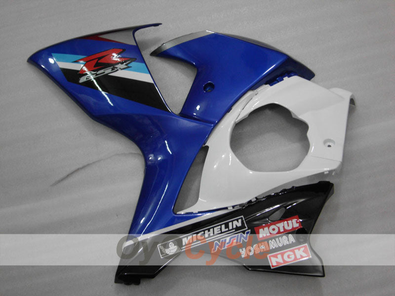 Injection Fairing kit for 09-16 GSX R1000 - Blue, White - Factory Style, MOTUL #OYO87902868